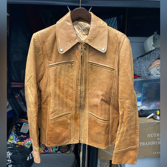 Vintage Other - Vintage 70’s Lambskin Leather Coat